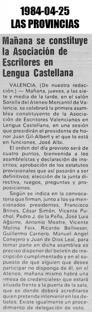 Las Provincias Escritores Lengua Castellana